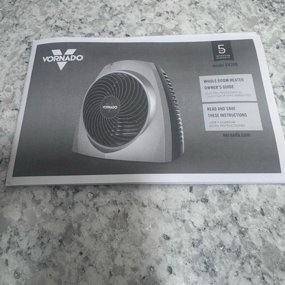 Vornado 200 Room Heater Charcoal Grey Electric With Fan.  New Open Box. - Picture 11 of 16